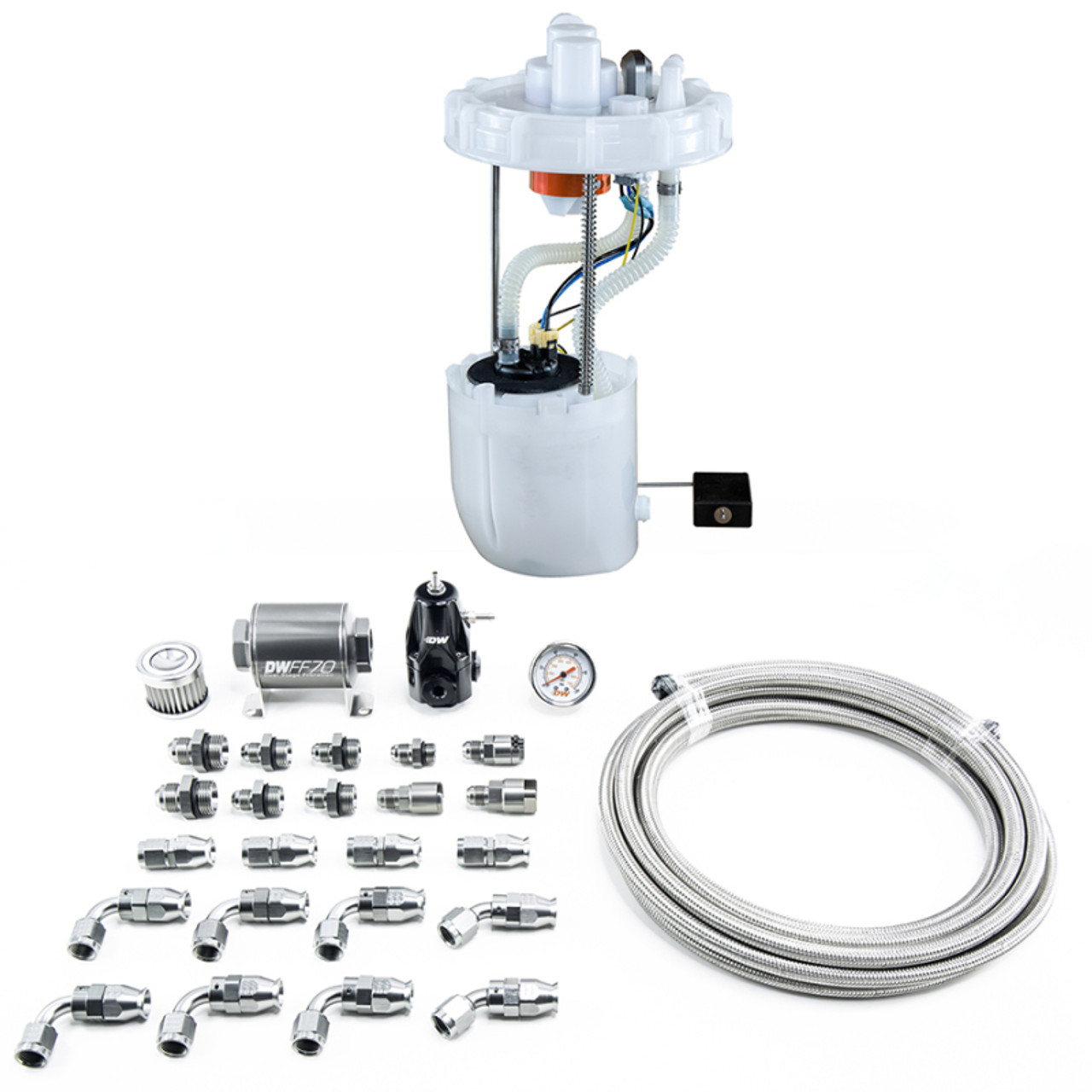 DeatschWerks 12-15 Honda Civic Si/13-15 Acura ILX DW400 Pump Module & Return Kit w/PTFE Fuel Lines - 9-401-608-7042