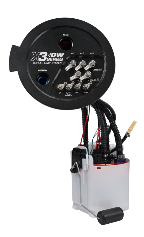 DeatschWerks 20-24 A90/91 Toyota Supra/G8X BMW M3/M4 Fuel Pump Module w/Triple DW420s - 9-423-7080 Photo - Primary