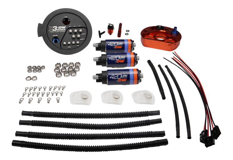 DeatschWerks 20-24 A90/91 Toyota Supra/G8X BMW M3/M4 Fuel Pump Module w/Triple DW420s - 9-423-7080 Photo - lifestyle view