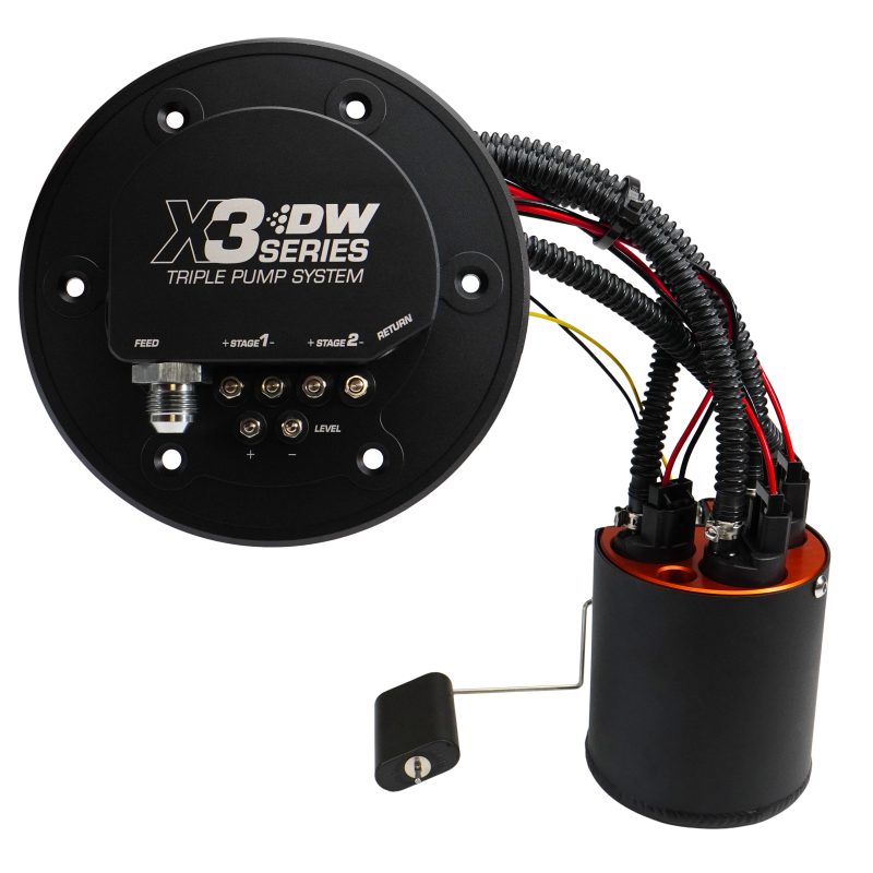 DeatschWerks 98-04 Ford Mustang X3 Module with DW430C Pumps and Install Kit - 9-437-7034