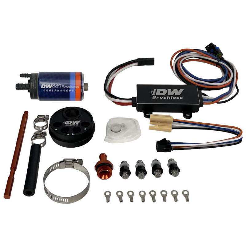 DeatschWerks 3.5L Module Surge Tank In-Tank Pump Adapter w/ DW440 Brushless & Controller 440lph Pump - 9-441-C102-5004