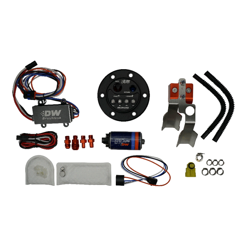 Deatschwerks X2 Pump Hanger w/ 810lph Brushless Fuel pump for 92-00 Honda Civic - 9-811-C105-7043