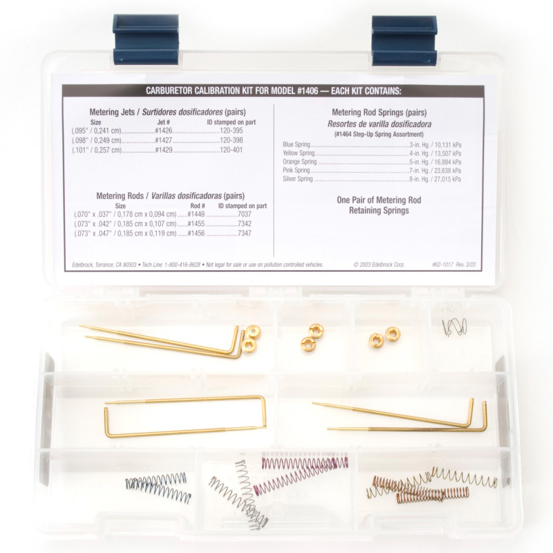 Edelbrock Jet / Rod Kit for 1406 - 1487