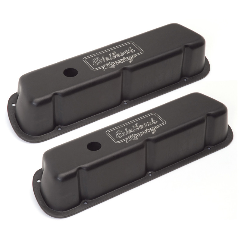 Edelbrock Valve Cover Victor Series Ford 289-302-351W CI V8 Low Black - 41253