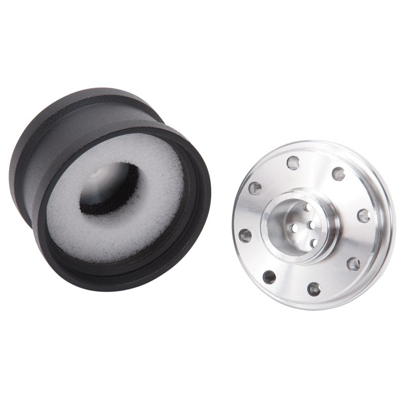 Edelbrock Billet Aluminum Breather w/ Black Powder Coat Finish - 42133