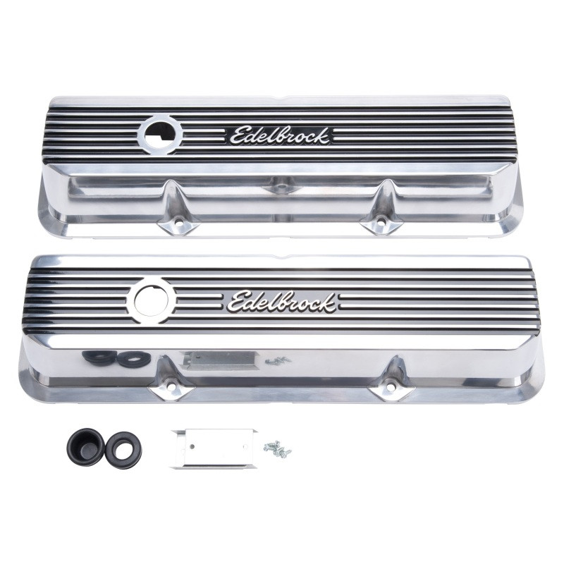 Edelbrock Valve Covers Elite II Ford FE 1958-76 Polished - 4277