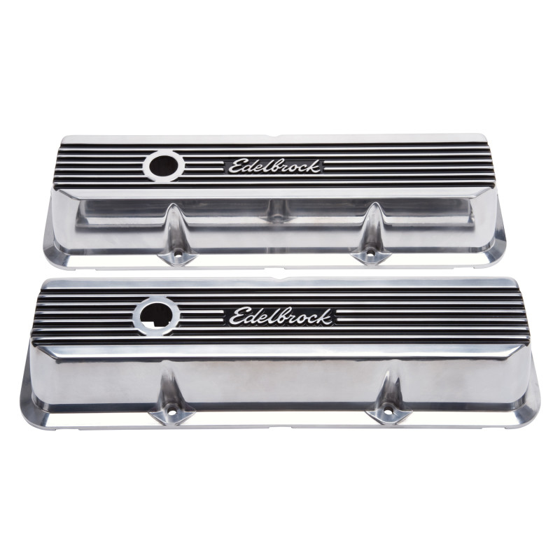 Edelbrock Valve Covers Elite II Ford FE 1958-76 Polished - 4277