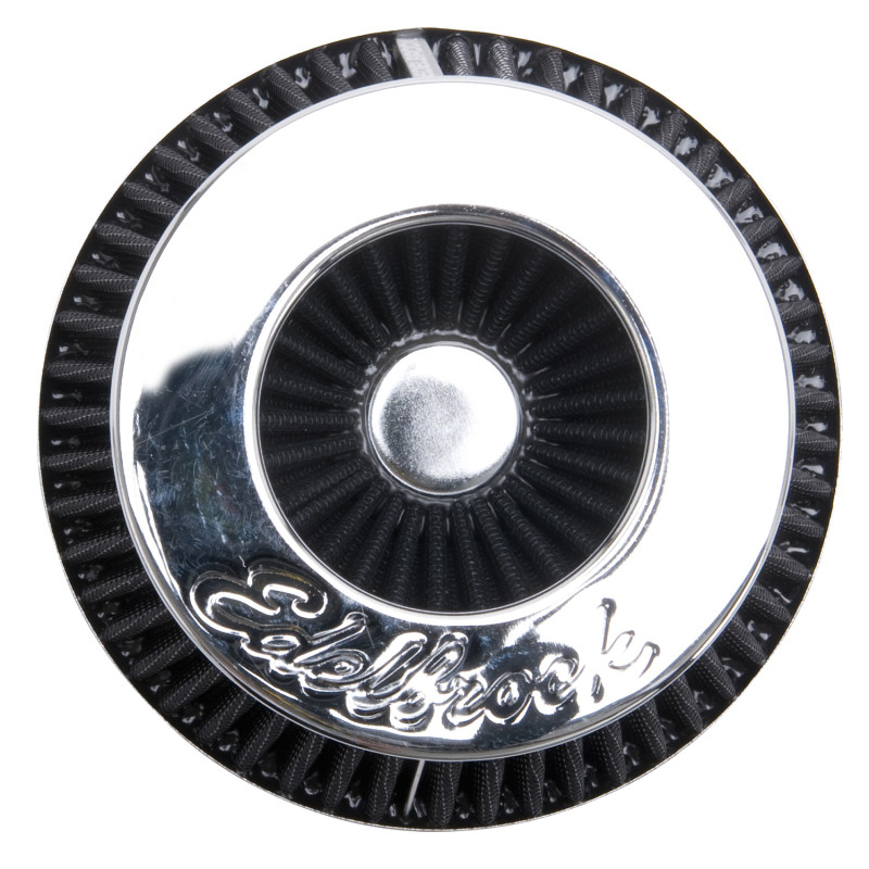 Edelbrock Air Filter Pro-Flo Series Conical 3 7In Tall Black/Chrome - 43610