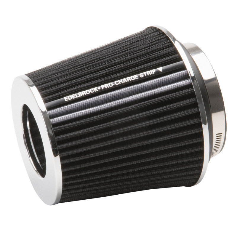 Edelbrock Air Filter Pro-Flo Series Conical 6 7In Tall Black/Chrome - 43640
