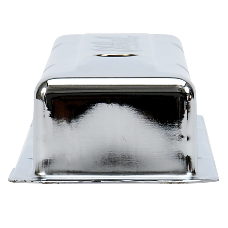 Edelbrock Valve Cover Signature Series Chevrolet 1959-1986 262-400 CI V8 Low Chrome - 4449