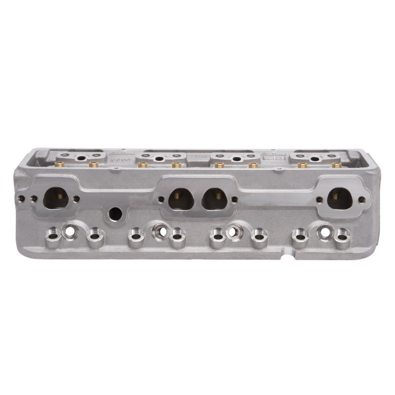 Edelbrock Cylinder Head SBC NHRA Legal 64cc Angled Plug Bare Single - 60947