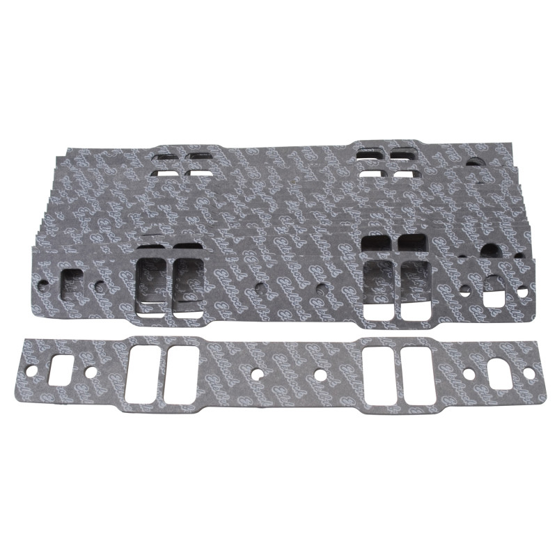 Edelbrock Gasket Kit Intake Manifold SBC 2814 for GM Cast Iron Bowtie Vortec Package of 10 - 72078