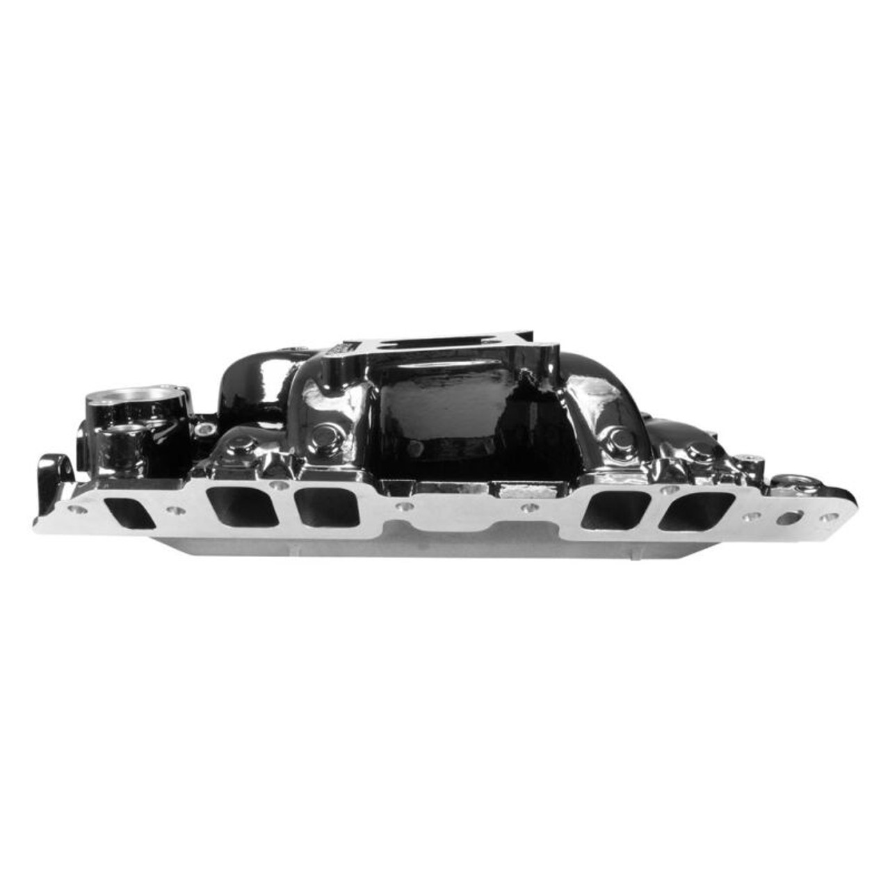 Edelbrock B/B Chev Rect Port RPM Air-Gap Manifold - Black Plasma Finish - 7562-BP
