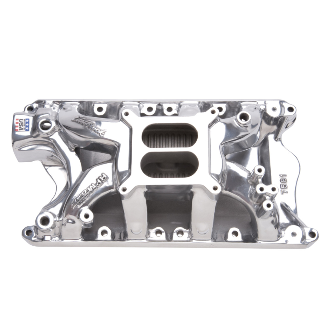 Edelbrock Polished Ford 351 RPM Air Gap Manifold - 75811