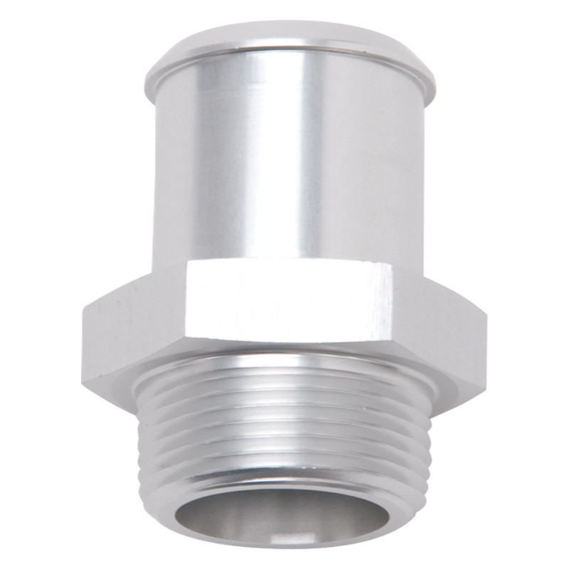 Edelbrock Hose End Straight 3/8In NPT to 5/8In Barb Clear Anodize - 8188