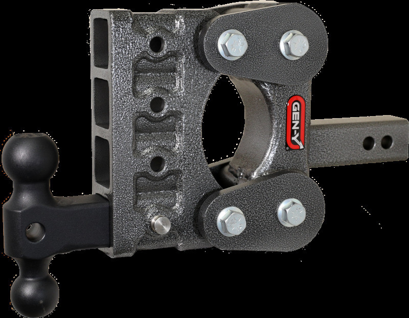Gen-Y The Boss Torsion-Flex 2in Shank 5in Drop 1.1K TW 10K Hitch w/GH-031 Dual-Ball - GH-1014