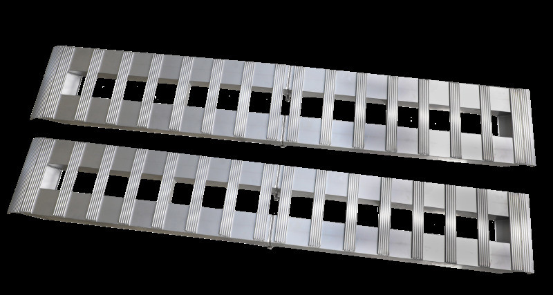 Gen-Y Heavy-Duty 8ft Aluminum Foldable Loading Ramps 15in x 96in 3K Capacity Per Ramp - Pair - GH-102595