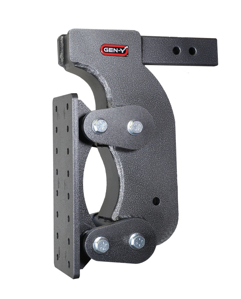 Gen-Y The Boss Torsion-Flex Pintle Plate 2.5in Shank 15in Drop 21K Hitch w/GH-0100 Stabilizer Kit - GH-1501