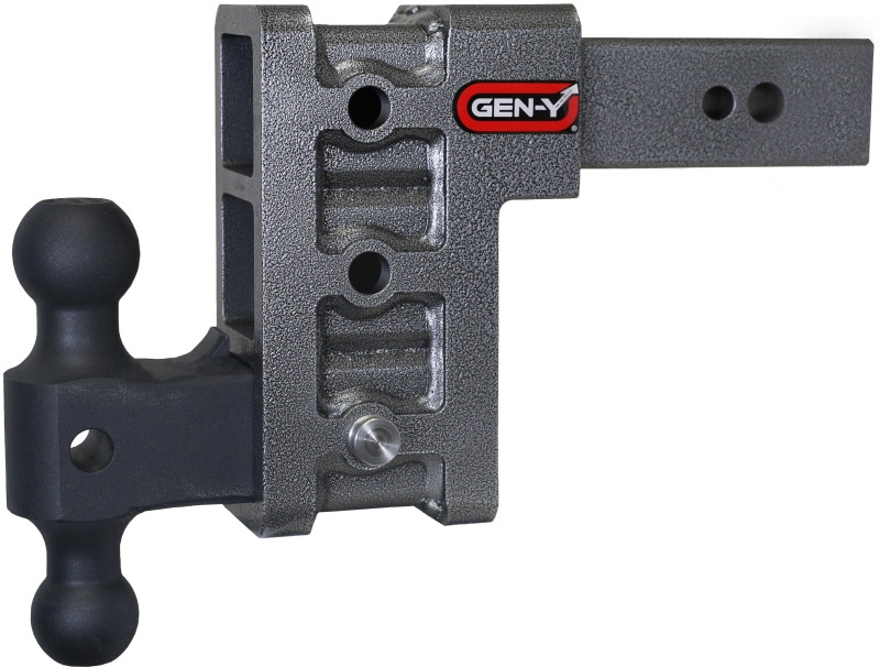 Gen-Y Mega Duty 2.5in Shank 6in Drop 3.5K TW 32K Hitch w/GH-0161 Dual-Ball - GH-1613