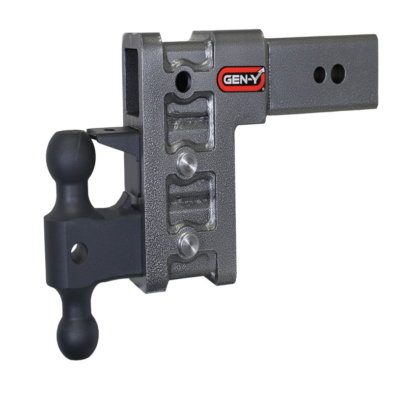 Gen-Y Mega Duty 3in Shank 6in Drop 3.5K TW 32K Hitch w/GH-0161 Dual-Ball/GH-0162 Pintle Lock - GH-1723