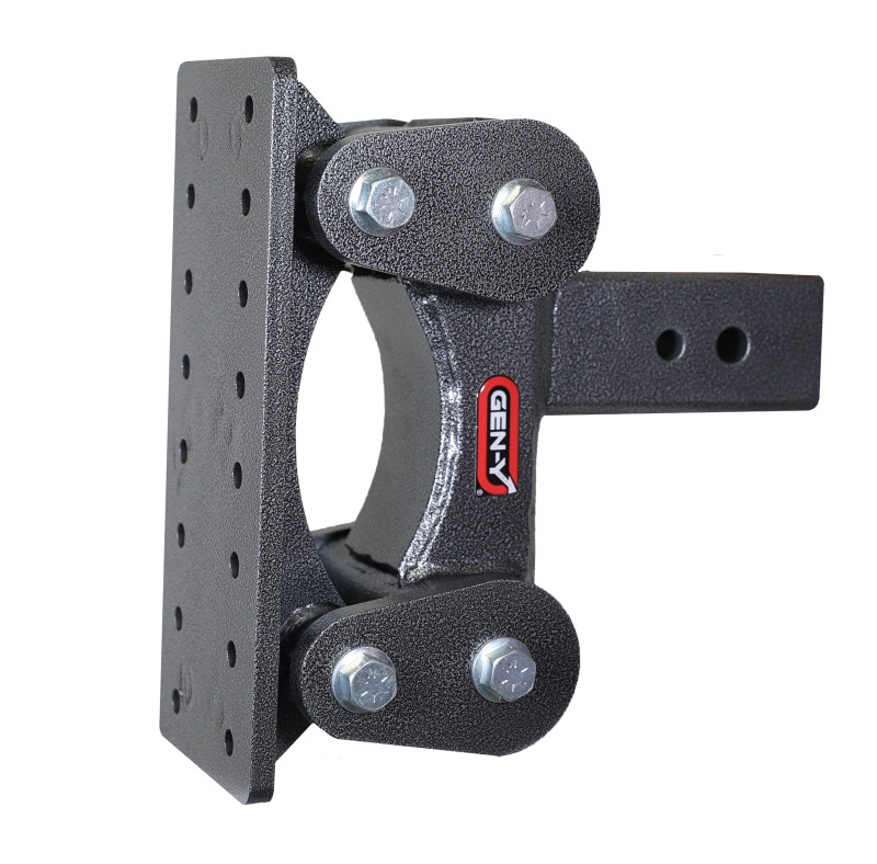 Gen-Y The Boss Torsion-Flex Pintle Plate 3in Shank 6.5in Drop 2.4K TW 21K Hitch - GH-1801