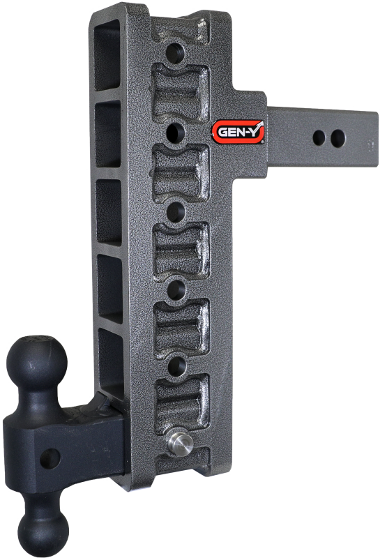 Gen-Y Mega Duty 2.5in Shank 12in Offset Drop 3.5K TW 32K Hitch w/GH-0161 Dual-Ball - GH-1916