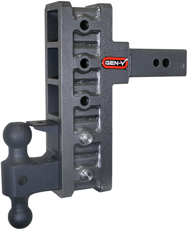 Gen-Y Mega Duty 2.5in Shank 9in Offset Drop 32K Hitch w/GH-0161 Dual-Ball/GH-0162 Pintle Lock - GH-1925