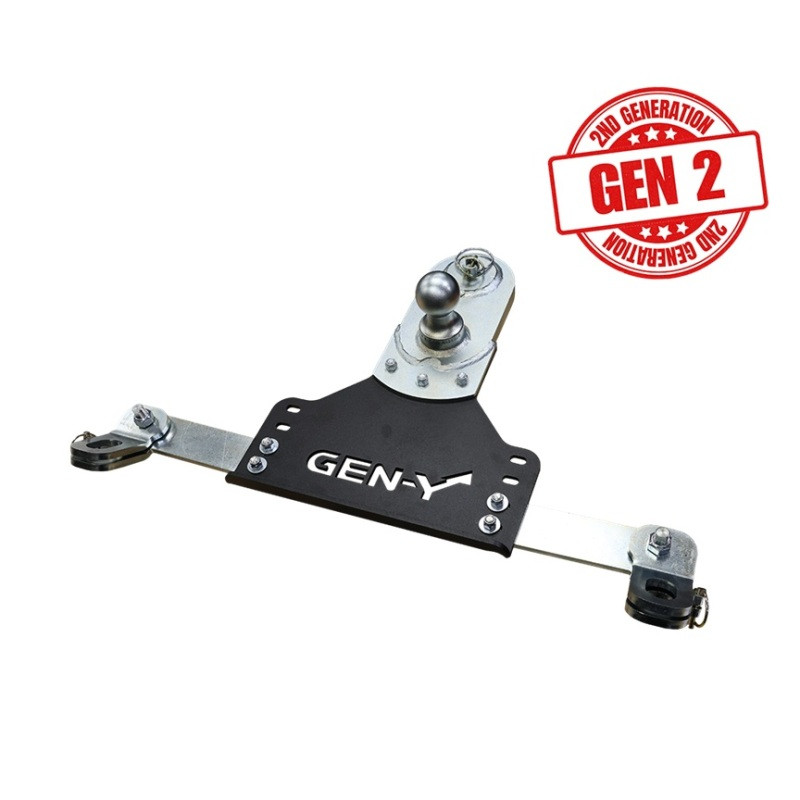 Gen-Y 18-19 GM Short/Long Bed GoosePuck II 5in Offset Ball Puck Mount 25K TW w/Safety Chain Anchors - GH-21015