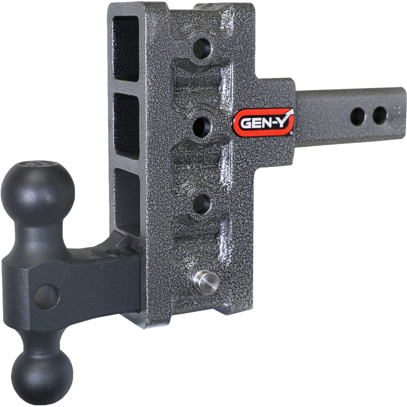 Gen-Y Mega Duty 2in Shank 5in Offset Drop 2K TW 16K Hitch w/GH-051 Dual-Ball - GH-214