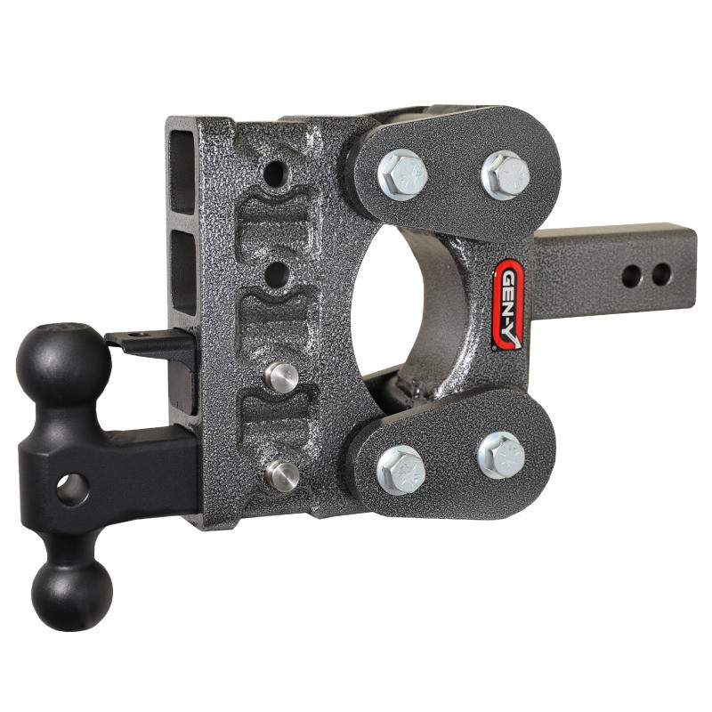 Gen-Y The Boss Torsion-Flex 2.5in Shank 5in Drop 10K Hitch w/GH-031 Dual-Ball/GH-032 Pintle Lock - GH-2324