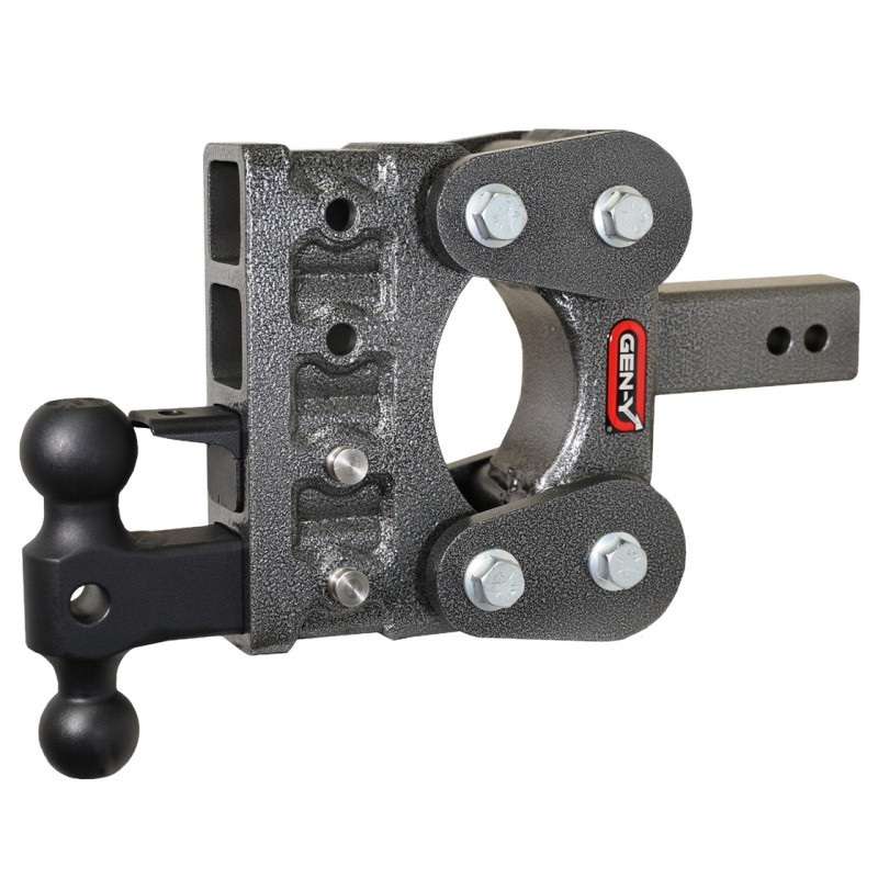Gen-Y The Boss Torsion-Flex 2.5in Shank 5in Drop 10K Hitch w/GH-031 Dual-Ball/GH-032 Pintle Lock - GH-2324