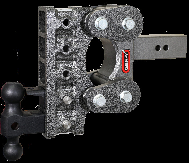 Gen-Y The Boss Torsion-Flex 2.5in Shank 7.5in Drop 10K Hitch w/GH-031 Dual-Ball/GH-032 Pintle Lock - GH-2325