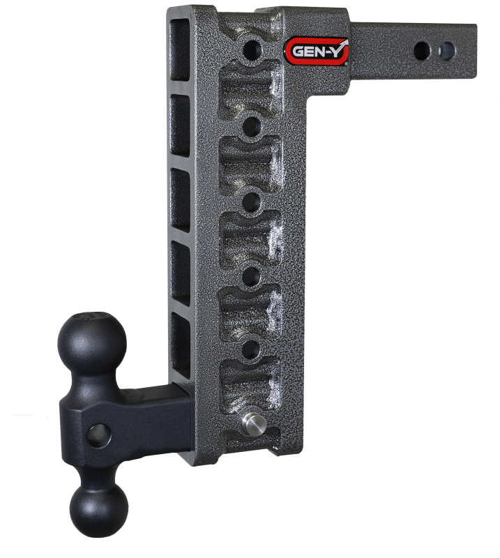 Gen-Y Mega Duty 2in Shank 12.5in Drop 10K Hitch w/Dual-Ball (Use w/Stabilizer Kit GH-0100) - GH-316
