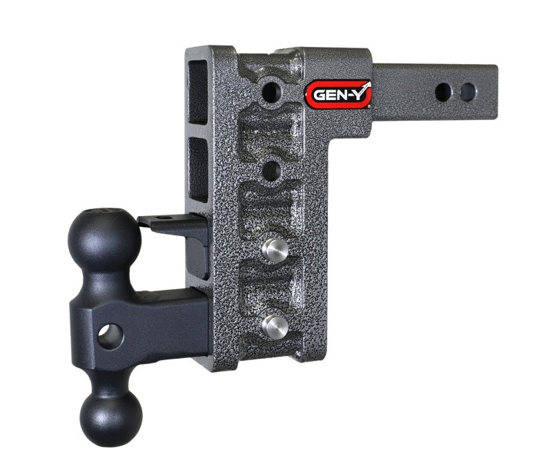 Gen-Y Mega Duty 2in Shank 7.5in Drop 1.5K TW 10K Hitch w/GH-031 Dual-Ball/GH-032 Pintle Lock - GH-324