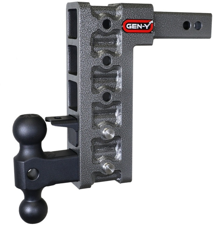 Gen-Y Mega Duty 2in Shank 10in Drop 1.5K TW 10K Hitch w/GH-031 Dual-Ball/GH-032 Pintle Lock - GH-325