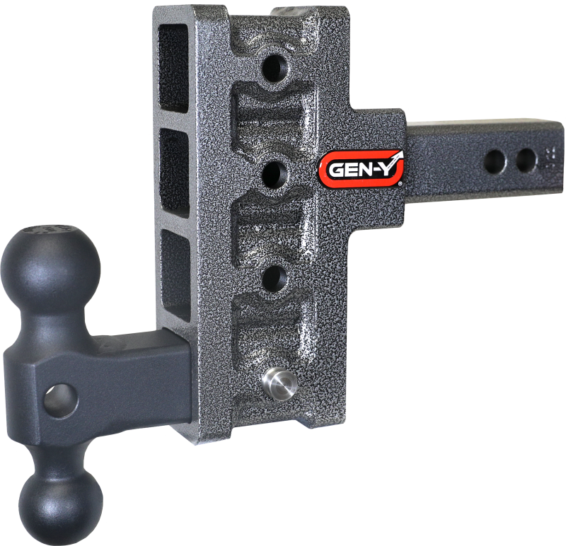 Gen-Y Mega Duty 2in Shank 5in Offset Drop 1.5K TW 10K Hitch w/GH-031 Dual-Ball - GH-414