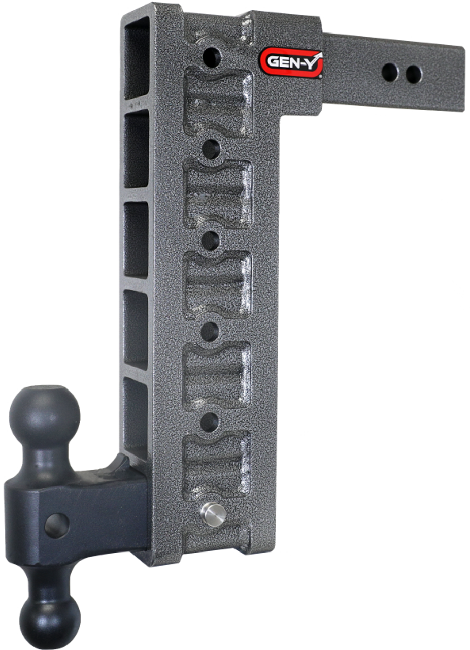 Gen-Y Mega Duty 2.5in Shank 15in Drop 3K TW 21K Hitch w/GH-061 Dual-Ball/GH-0101 Stabilizer Kit - GH-616