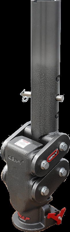 Gen-Y Spartan Torsion-Flex 5in Offset 4in RD Tube Gooseneck 2-5/16in Coupler Standard Height - GH-7042