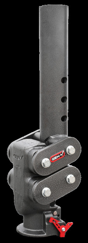 Gen-Y Spartan Torsion-Flex 5in Offset 4in RD Tube Gooseneck 2-5/16in Coupler Standard Height - GH-7082