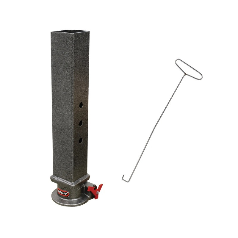 Gen-Y Viking 4in Square Tube Gooseneck Static Hitch w/SnapLatch 2-5/16in Coupler 8.5K TW 30K - GH-7101