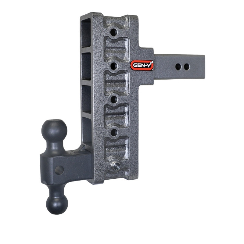 Gen-Y Mega Duty 2.5in Shank 9in Offset Drop 3K TW 21K Hitch w/GH-061 Dual-Ball - GH-915