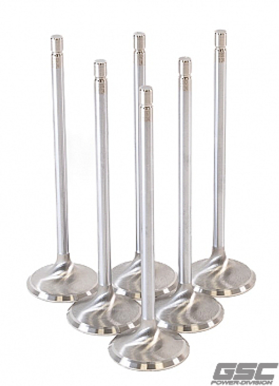 GSC P-D Toyota G16E-GTS 32.8mm Head (STD) Chrome Polished Intake Valves - Set of 6 - 2192-6