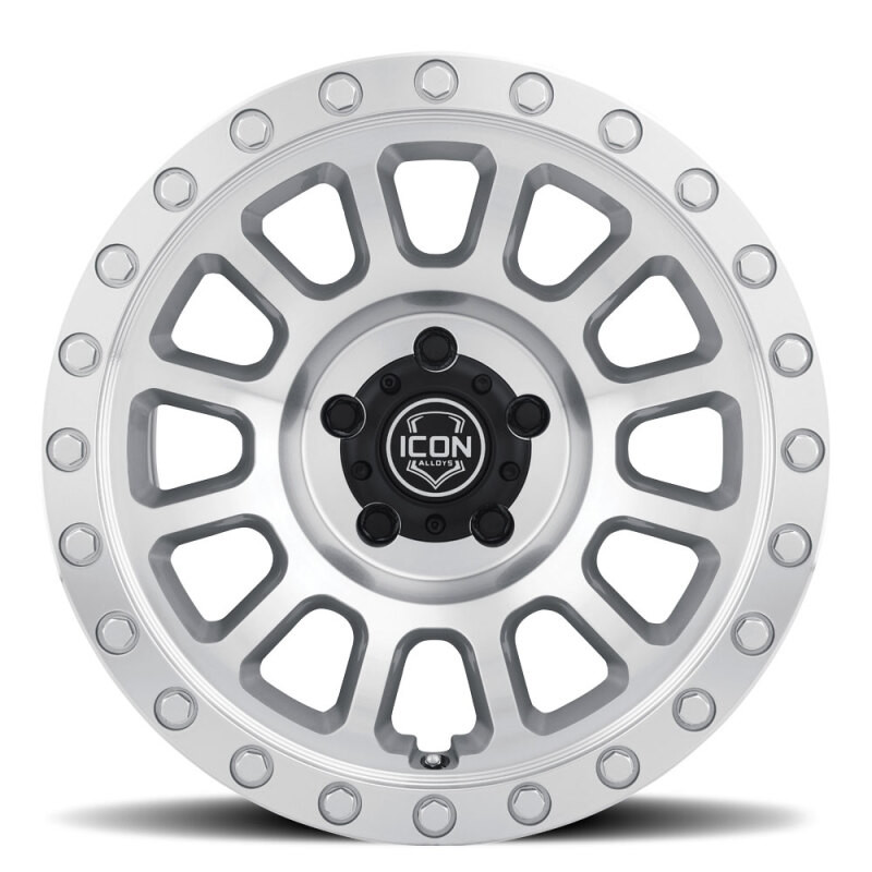 ICON Hulse 17 X 8.5 6 X 5.5 25mm Offset 5.75in BS Silver Machined - 8017859057SM Photo - Unmounted