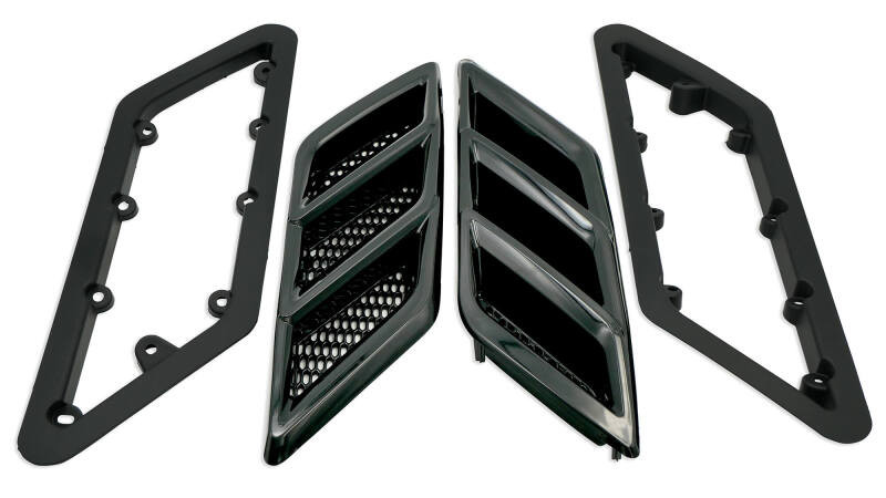 Roush 2015-2023 Roush Mustang Fender Vent Heat Extractors - Gloss Black - 422326 Photo - Close Up