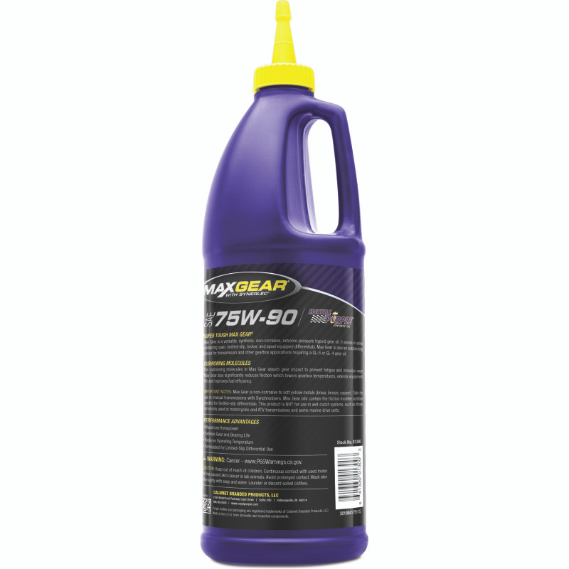 Royal Purple Max Gear Synthetic 75W-90 Gear Oil - 1 Quart - 06300