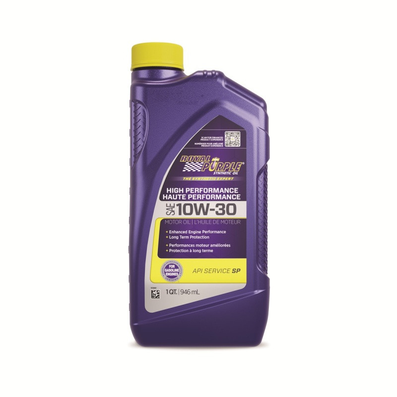 Royal Purple Synthetic High Performance 10W-30 Motor Oil (Canada) - 1 Quart - 26130