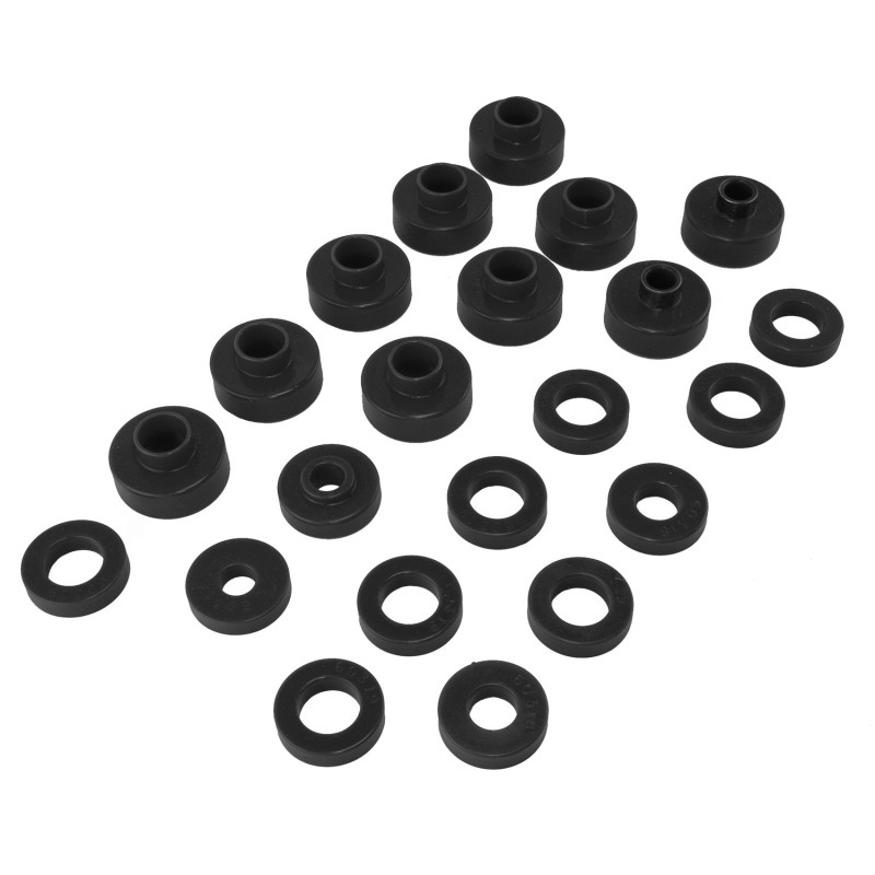 Rugged Ridge Body Mount Kit Black 76-79 Jeep CJ5 and CJ7 - 1-102BL