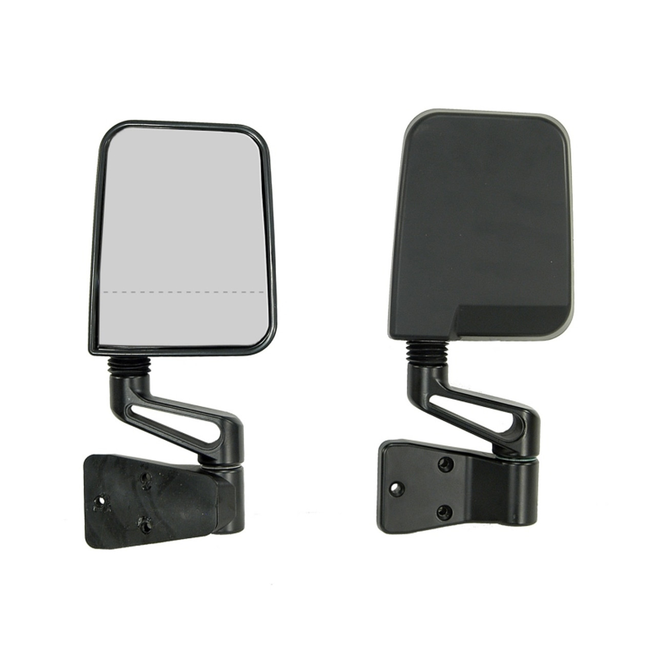 Rugged Ridge 87-02 Jeep Wrangler YJ/TJ Black Dual Focus Door Mirror Kit - 11017.01