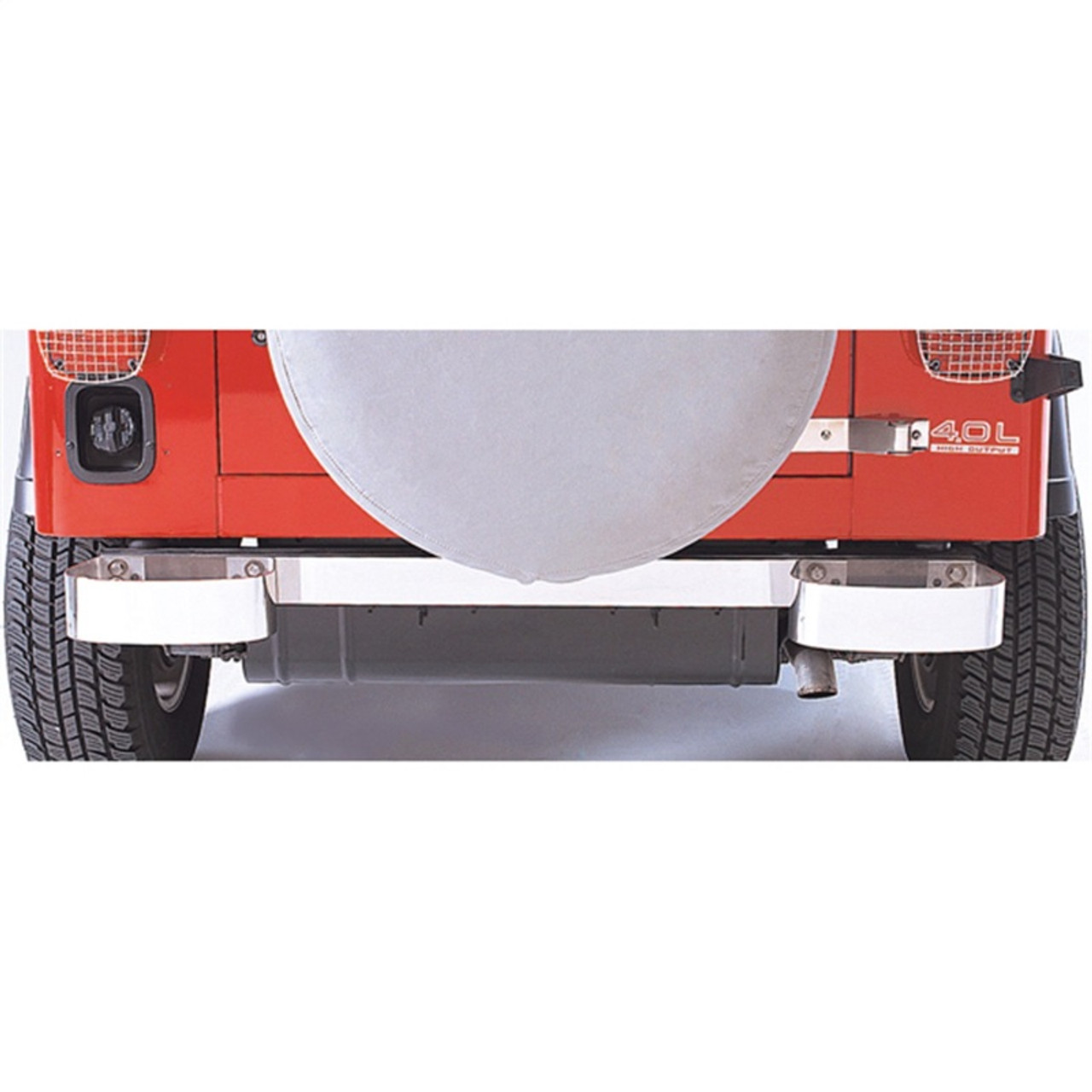 Rugged Ridge 76-95 Jeep CJ / Jeep Wrangler Stainless Steel Rear Bumperettes - 11108.01