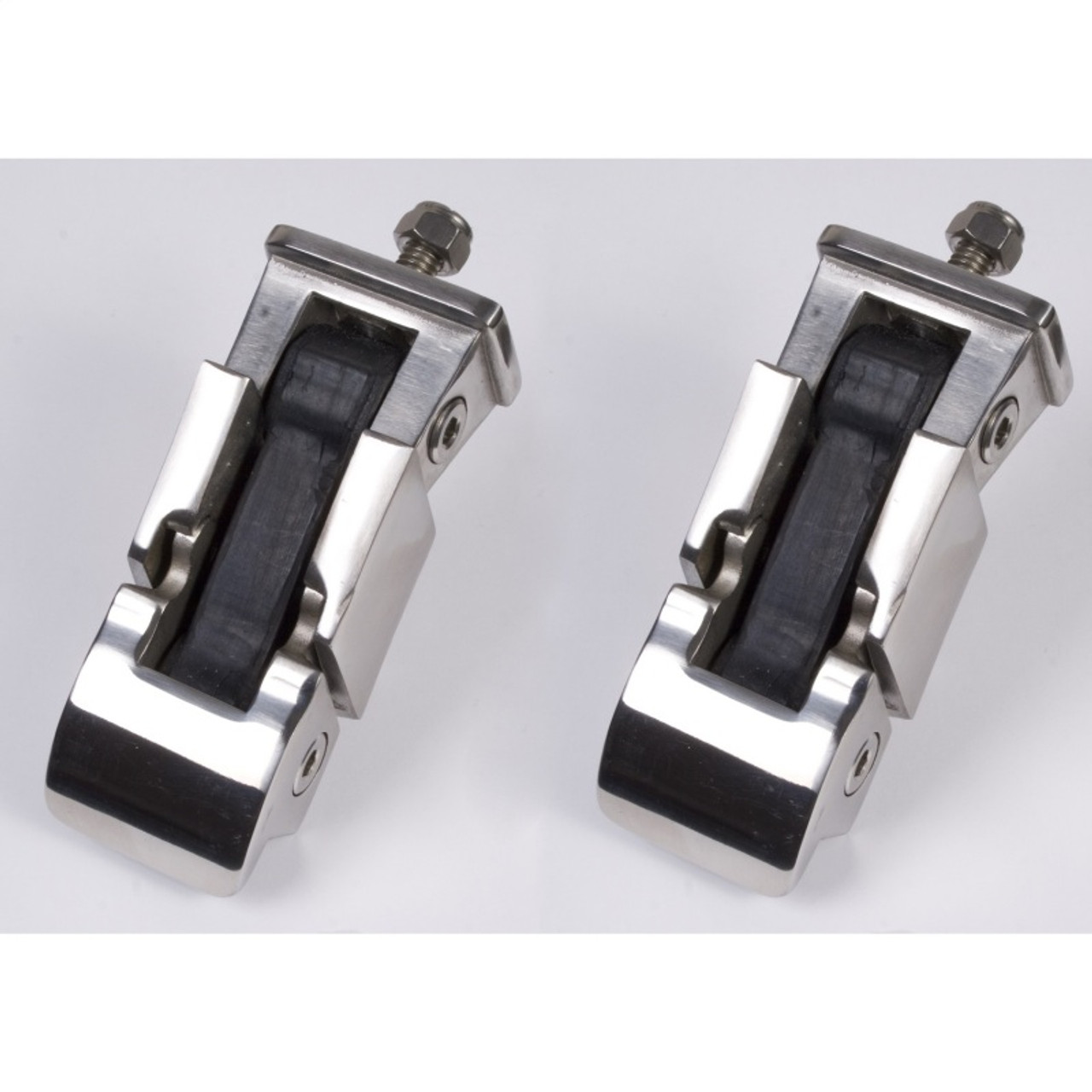 Rugged Ridge 97-06 Jeep Wrangler TJ Stainless Steel Hood Catch Set - 11116.02